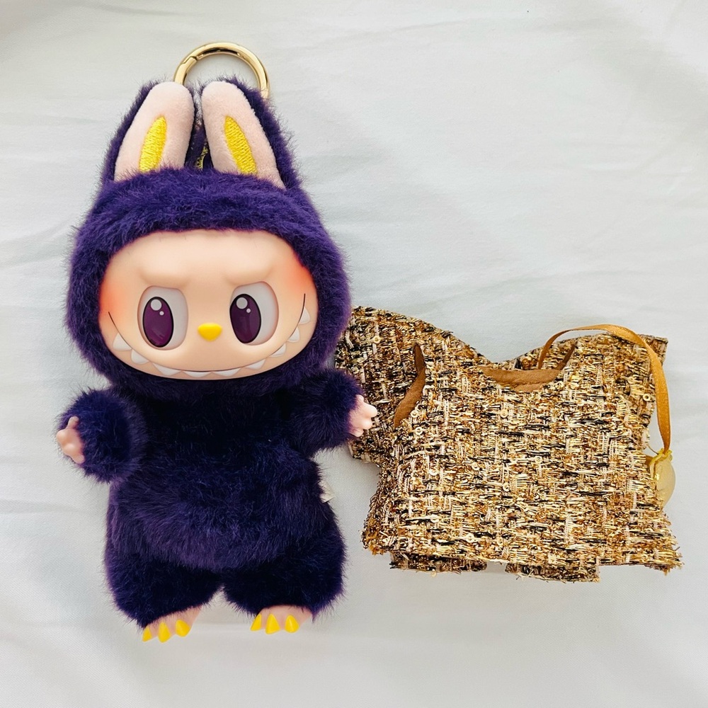 Authentic POP MART LABUBU × Pronounce Wings of Fortune Vinyl Plush Hanging Card